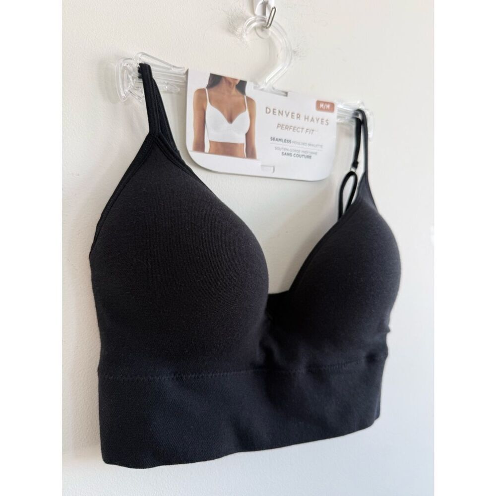 Denver Hayes Black Seamless Padded Bralette